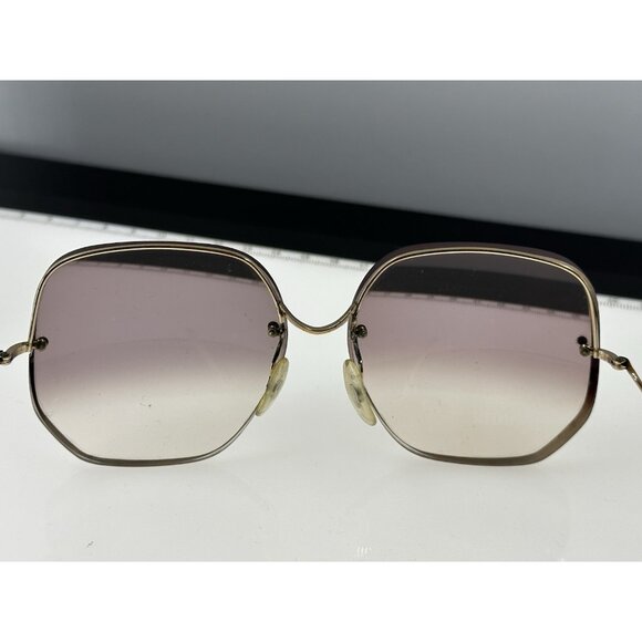 Vintage Half Rim ArtCraft USA Eyeglasses Frames In Goldtone 140-60-15 (C5-02) main image 9